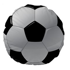 Soccer Ball Large 18  Premium Round Cushions by Ket1n9