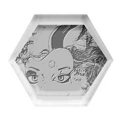 Graffiti Mural Street Art Painting Hexagon Wood Jewelry Box by Ket1n9