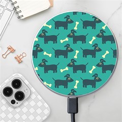 Happy Dogs Animals Pattern Wireless Fast Charger(white) by Ket1n9