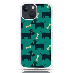 Happy Dogs Animals Pattern Iphone 13 Mini Tpu Uv Print Case by Ket1n9