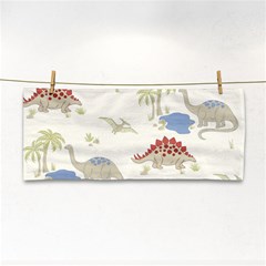 Dinosaur Art Pattern Hand Towel by Ket1n9