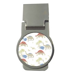 Dinosaur Art Pattern Money Clips (round)  by Ket1n9