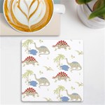 Dinosaur Art Pattern UV Print Square Tile Coaster  Front