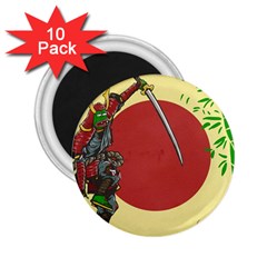 Meme Samurai Artwork Japaneses 2 25  Magnets (10 Pack)  by Cendanart