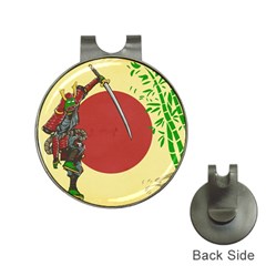 Meme Samurai Artwork Japaneses Hat Clips With Golf Markers by Cendanart