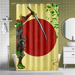 Meme Samurai Artwork Japaneses Shower Curtain 48  X 72  (small)  by Cendanart