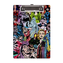 Vintage Horror Collage Pattern A5 Acrylic Clipboard by Ket1n9