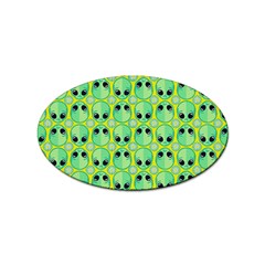 Alien Pattern- Sticker Oval (100 Pack) by Ket1n9