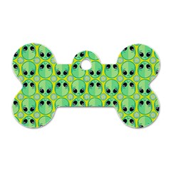 Alien Pattern- Dog Tag Bone (two Sides) by Ket1n9