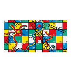 Snakes And Ladders Satin Wrap 35  X 70  by Ket1n9