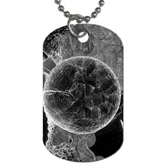 Space Universe Earth Rocket Dog Tag (two Sides) by Ket1n9