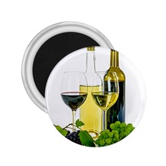 White Wine Red Wine The Bottle 2 25  Magnets by Ket1n9