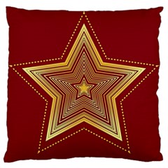 Christmas Star Seamless Pattern Large Cushion Case (one Side) by Ket1n9