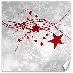 Christmas Star Snowflake Canvas 16  X 16  by Ket1n9