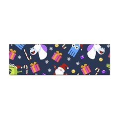 Colorful Funny Christmas Pattern Sticker (bumper) by Ket1n9