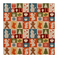 Cute Christmas Seamless Pattern Vector  - Banner And Sign 3  X 3  by Ket1n9