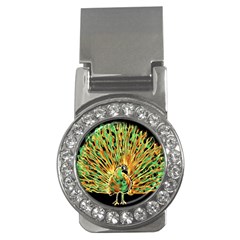 Unusual Peacock Drawn With Flame Lines Money Clips (cz)  by Ket1n9