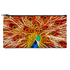 Fractal Peacock Art Pencil Case by Ket1n9