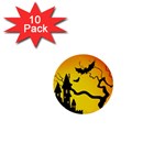 Halloween Night Terrors 1  Mini Buttons (10 pack)  Front