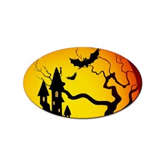 Halloween Night Terrors Sticker Oval (10 Pack) by Ket1n9