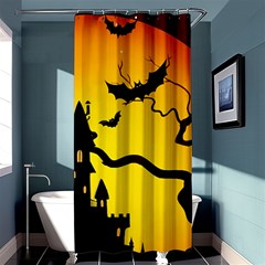 Halloween Night Terrors Shower Curtain 36  X 72  (stall)  by Ket1n9