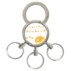 Pumpkin Halloween Deco Garland 3-ring Key Chain by Ket1n9