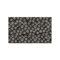 Skull Halloween Background Texture Sticker (rectangular) by Ket1n9