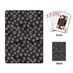 Skull Halloween Background Texture Playing Cards Single Design (rectangle) by Ket1n9