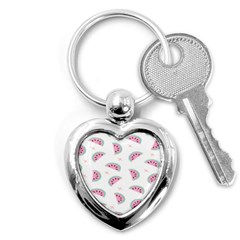 Watermelon Wallpapers  Creative Illustration And Patterns Key Chain (heart) by Ket1n9