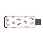 Seamless Background With Watermelon Slices Portable USB Flash (Two Sides) Back