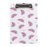 Seamless Background With Watermelon Slices A5 Acrylic Clipboard Front