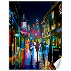 Abstract Vibrant Colour Cityscape Canvas 12  X 16  by Ket1n9