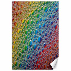 Bubbles Rainbow Colourful Colors Canvas 20  X 30  by Hannah976