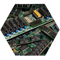 Computer Ram Tech - Wooden Puzzle Hexagon by Hannah976