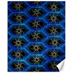 Blue Bee Hive Pattern Canvas 16  x 20  15.75 x19.29  Canvas - 1