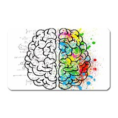 Brain Mind Psychology Idea Drawing Magnet (rectangular) by Ndabl3x