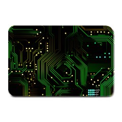 Circuits Circuit Board Green Technology Plate Mats by Ndabl3x