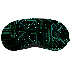 Circuits Circuit Board Green Sleep Mask by Ndabl3x