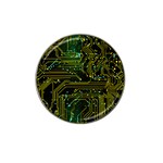 Circuits Circuit Board Yelow Hat Clip Ball Marker (10 pack) Front