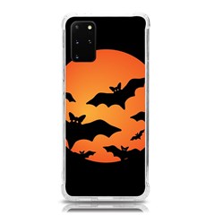 Halloween Bats Moon Full Moon Samsung Galaxy S20plus 6 7 Inch Tpu Uv Case by Cendanart