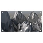 Gray Mountain Illustration Grey Mountain Digital Banner and Sign 4  x 2  Front