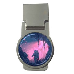 Beeple Astronaut Spacesuit 3d Digital Art Artwork Jungle Money Clips (round)  by Cendanart