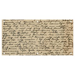 Close Up Photo Of Black Text Old Handwriting Leave Old Script Banner And Sign 4  X 2  by Cendanart