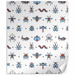 Insects Icons Square Seamless Pattern Canvas 8  x 10  8.15 x9.66  Canvas - 1