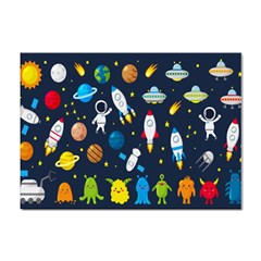 Big Set Cute Astronauts Space Planets Stars Aliens Rockets Ufo Constellations Satellite Moon Rover V Sticker A4 (10 Pack) by Bedest