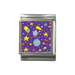 Card With Lovely Planets Italian Charm (13mm) by Bedest