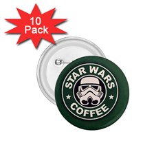 Stormtrooper Coffee 1 75  Buttons (10 Pack) by Cendanart