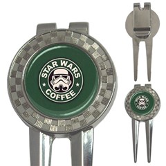 Stormtrooper Coffee 3-in-1 Golf Divots by Cendanart