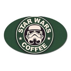 Stormtrooper Coffee Oval Magnet by Cendanart