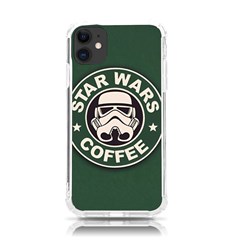 Stormtrooper Coffee Iphone 11 Tpu Uv Print Case by Cendanart